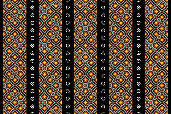 Geometric Ethnic Oriental Seamless Pattern Traditional Design Background Carpet Wallpaper — Stock Vector