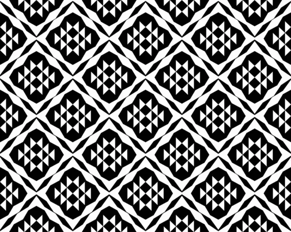 Geometrik etnik oryantal desensiz geleneksel tasarım arka plan, halı, duvar kağıdı. Giysiler, ambalaj, Batik kumaşı, Vektör illüstrasyonu. Nakış stili - Sadu, sadou, sado