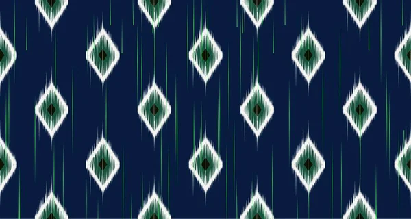 Muster Geometrisch Stoff Textur Teppich Jahrgang Vektor Ethnisch Blumen Stil — Stockvektor