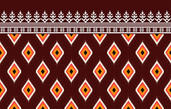 Patroon Geometrisch Textiel Textuur Tapijt Retro Vector Etnisch Bloemen Stijl — Stockvector