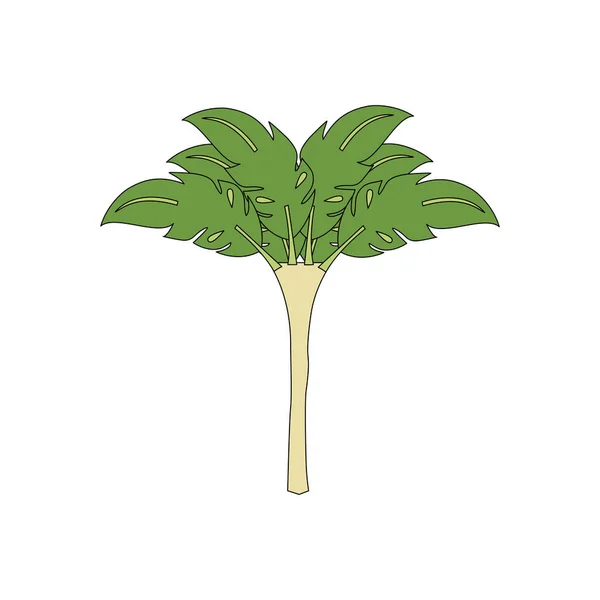 Vektör illüstrasyon, muz, meyve, iştah, beyaz arka plan üzerine çizim. Skeç, stiker.