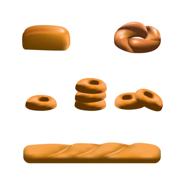 İştah açıcı ekmek simidi. Kahvaltı yemeği.