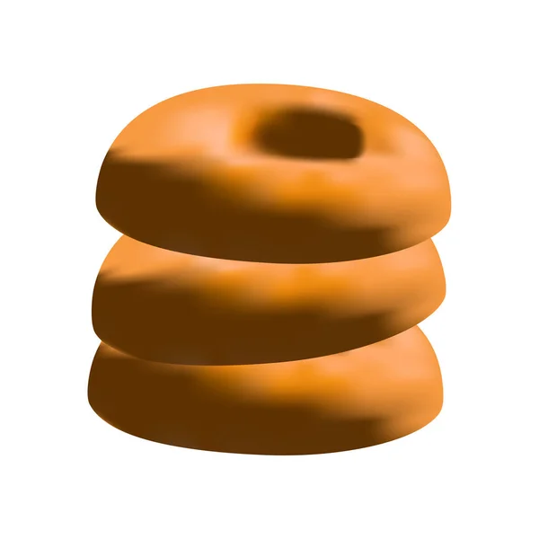 İştah açıcı ekmek simidi. Kahvaltı yemeği.