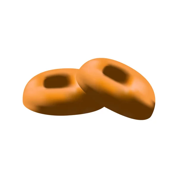 İştah açıcı ekmek simidi. Kahvaltı yemeği.