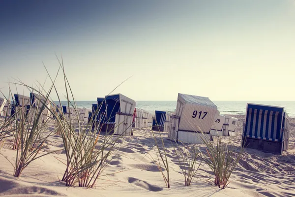 Strandkrbe Der Kste Von Der Nordseinsel Sylt — ストック写真