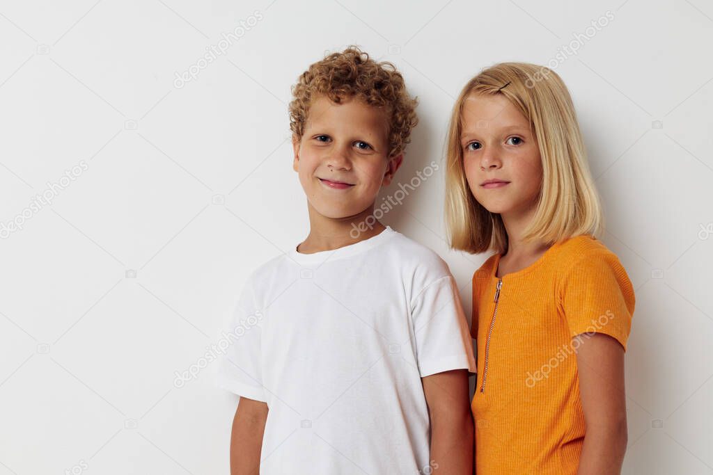 Boy and girl Friendship together posing emotions lifestyle unaltered