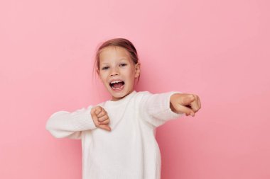 Güzel bir genç kız jesti, duygular, ekşi hayat tarzı değişmez.