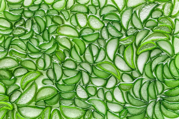 Aloe Vera Closeup Aloe Vera Slice Draufsicht Textur Hintergrund Aloevera — Stockfoto