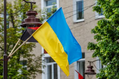 Ukrayna savaşı, Ukrayna savaşı Ukrayna ve Rusya. Ukrayna savaşını durdurun. Ukrayna bayrağı zaferin sembolü..