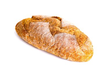 Dilimlenmiş buğday ekmeği. Ekmeğin doğal mayası var. Bu da yiyecekleri daha sağlıklı yapıyor..