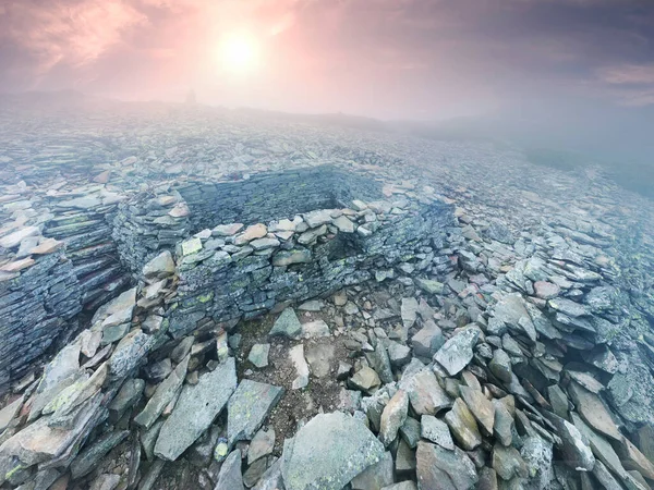 Склонах Горы Сывули Украина Время Первой Мировой Войны Построены Сражения — стоковое фото