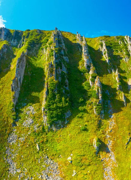 Una Vista Drone Sulle Famose Rocce Del Tratto Hajina Ribs — Foto Stock