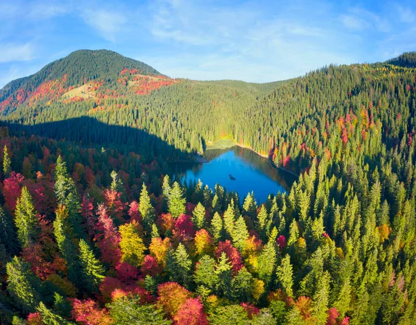 Famoso Lago Synevyr Una Atracción Turística Los Cárpatos Ucrania Haya — Foto de Stock