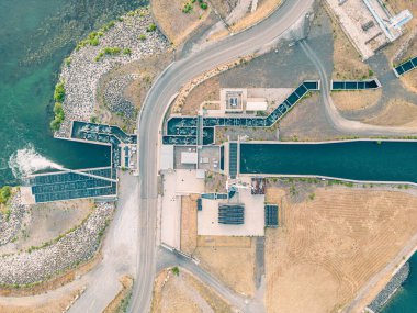 A system for cleaning, testing and filtering the river from pollution