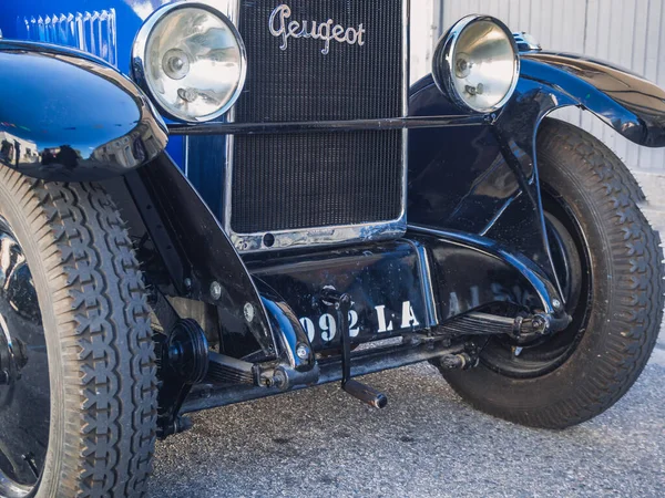 Loriol Sur Drome Francja Września 2022 Vintage Blue Peugeot 190 — Zdjęcie stockowe