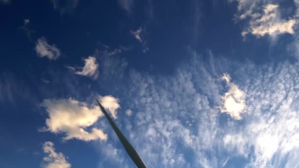 Pouzin Francia Octubre 2022 Turbinas Eólicas Durante Amanecer Parque Eólico — Vídeo de stock