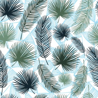 egzotik bitkiler ve yapraklarla tropikal desenler ayrıştırılıyor.