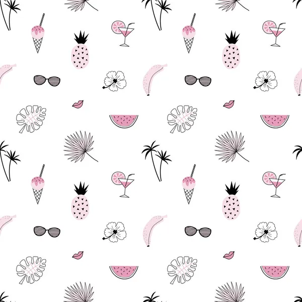 egzotik bitkiler ve yapraklarla tropikal desenler ayrıştırılıyor.