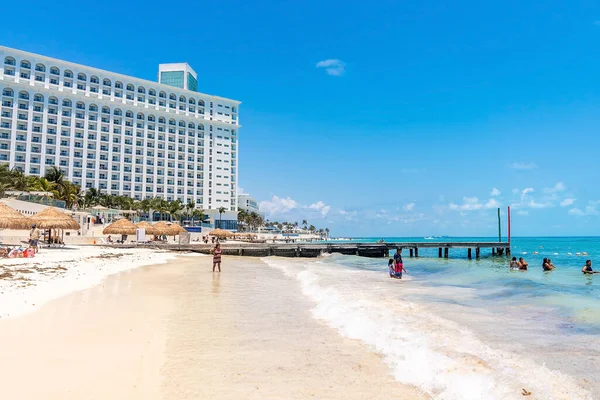 Канкун Мексика Мая 2021 Года Мбаппе Наслаждается Пляже Роскошным Отелем — стоковое фото
