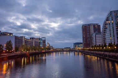 Manchester 'ın iç şehir koruma alanı Kuzey Batı İngiltere.