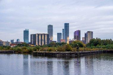 Manchester 'ın iç şehir koruma alanı Kuzey Batı İngiltere.