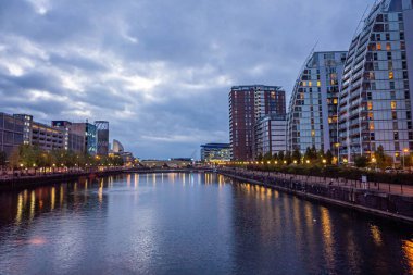 Manchester 'ın iç şehir koruma alanı Kuzey Batı İngiltere.