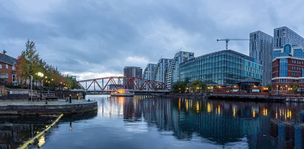 Área de conservação da cidade interna de Manchester, no noroeste da Inglaterra. — Fotografia de Stock