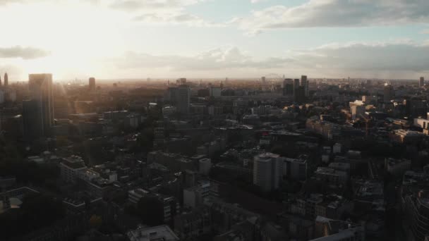 Vue aérienne de la ville de London, royaume uni — Video