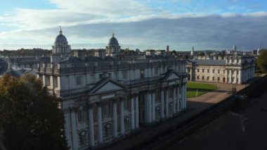 Greenwich Eski Donanma Akademisi 'nin panoramik hava görüntüsü