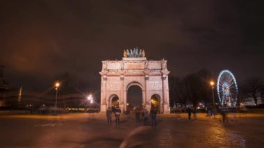 Arc de triomphe du carroussel louvre Müzesi Paris, Fransa.