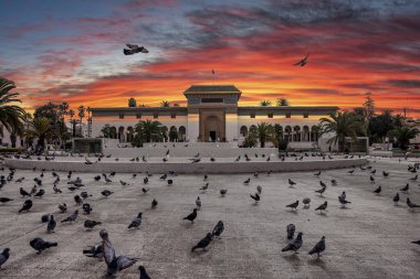 Kazablanka 'da Muhammed V Meydanı' ndaki Adalet Sarayı