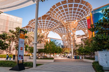 Dubai Fuarı 2020 Birçok muhteşem pavyonu olan sergi.