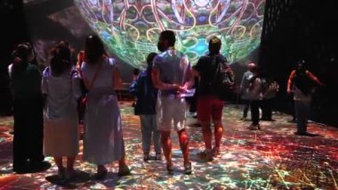 2020 Dubai Fuarı 'ndaki güzel Suudi Arabistan Krallığı veya KSA pavyonu