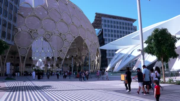 Al Wasl Plaza dome a Dubai EXPO 2020 negli Emirati Arabi Uniti — Video Stock