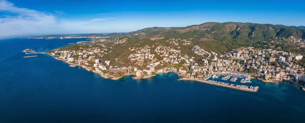 Aerial View Capital Mallorca Palma Mallorca Spain Touristic City Sea — Fotografia de Stock