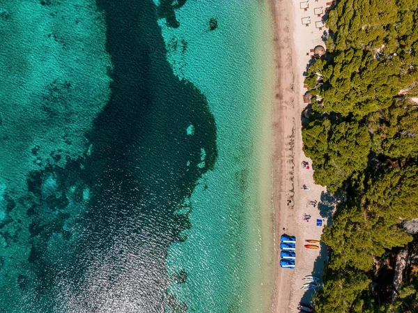 Deniz kıyısı ve Cala Xinxell, Illetas, Mallorca Adası, İspanya
