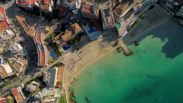 Aerial View Capital Mallorca Palma Mallorca Spain Touristic City Sea — Vídeos de Stock