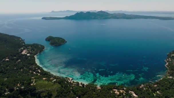 Playa Formentor Cala Posada Hermosa Playa Cap Formentor Palma Mallorca — Vídeo de stock