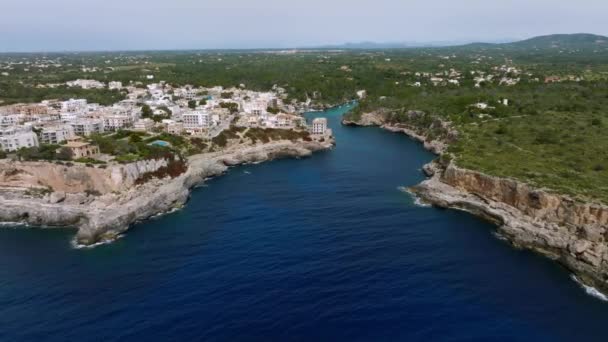 Aerial View Calo Des Moro Mallorca Spain One Most Beautiful — Stock Video