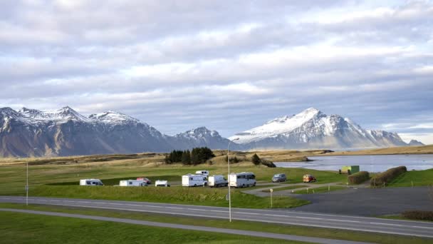 아이슬란드의 산등성이 고지대 시골의 장소와 마을이다 아이슬란드의 — 비디오