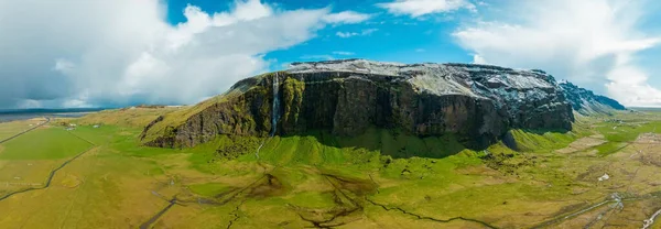 Bela Natureza Islandesa Durante Verão Tempo Ensolarado Islândia Mágica Com — Fotografia de Stock