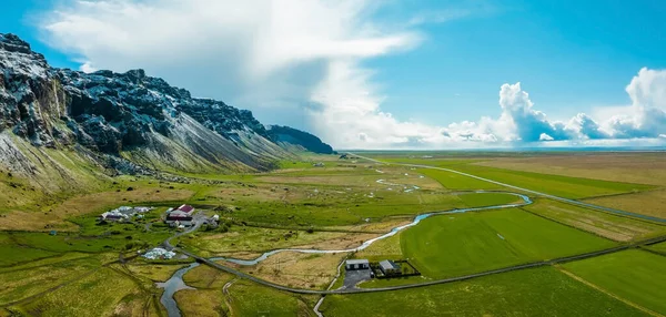 Bella Natura Islandese Durante Estate Tempo Soleggiato Islanda Magica Con — Foto Stock