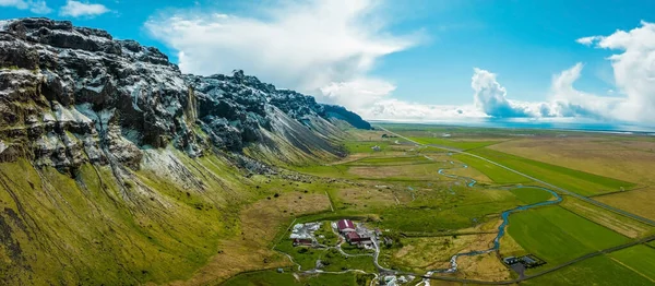 Krásná Islandská Příroda Během Letního Období Slunečného Počasí Kouzelný Island — Stock fotografie