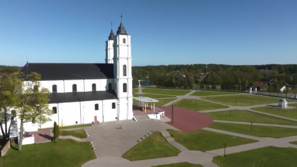 아름다운 라트비아의 교회의 바실리카를 Aglona 라트비아 대성당 — 비디오