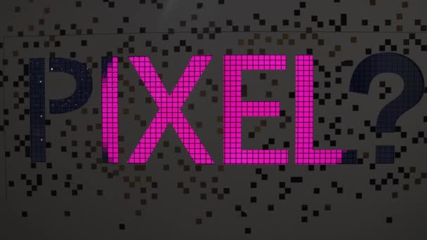 Arte Digital Museo Con Cartel Palabra Pixel Museo Lumen Italia — Vídeos de Stock