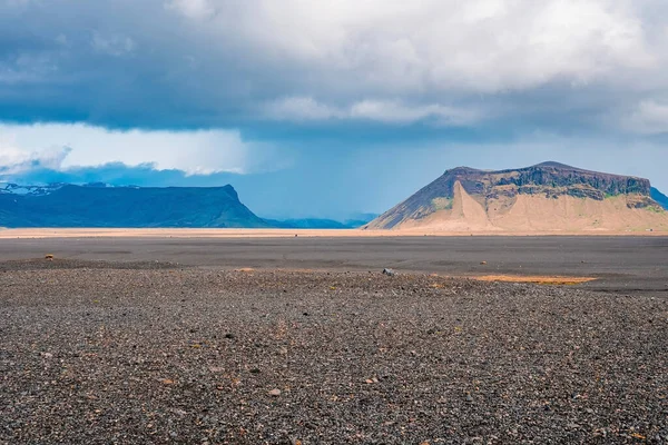 Vista Panoramica Delle Montagne Sulla Sabbia Lavica Nel Deserto Delle — Foto Stock