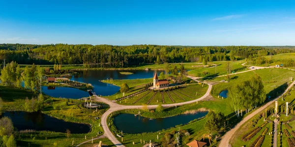 Park Rzeźby Chrystusa Wzgórza Króla Aglona Łotwa Piękny Park Przyrody — Zdjęcie stockowe