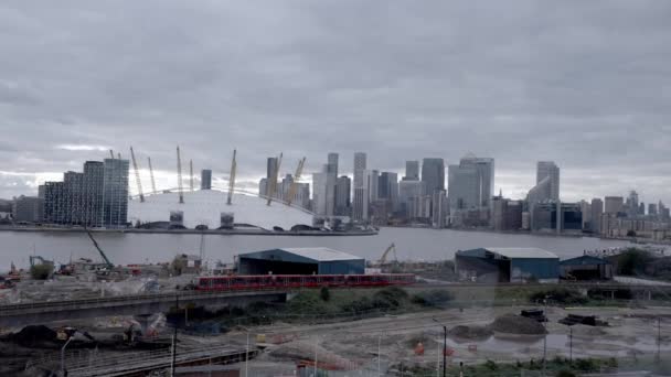 Het Uitzicht Arena Londen Neergeschoten Vanaf Theems Prachtige Arena — Stockvideo