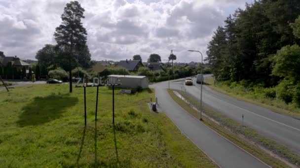 Assine Ziedonis Perto Cidade Riga Letônia Bela Natureza Letã Com — Vídeo de Stock