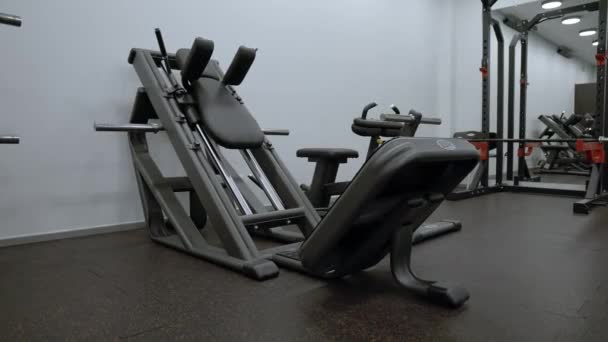 Design Equipment Modern Gym Modern Gym Interior Equipment Sports Equipment — Vídeo de Stock